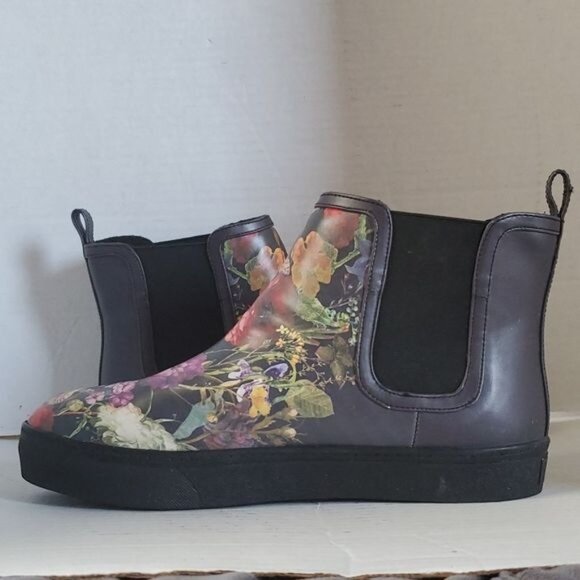 Elliott Lucca Palmira Floral Chelsea Boots Booties Ankle Rain Womens WOMANS 7.5 - Picture 8 of 14